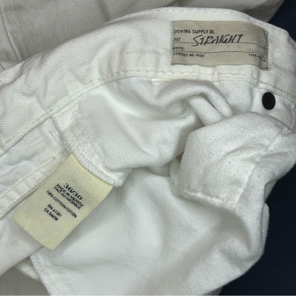 Denim & Supply Ralph Lauren Men's Off-White Bootcut Jeans - Picture 9 of 12